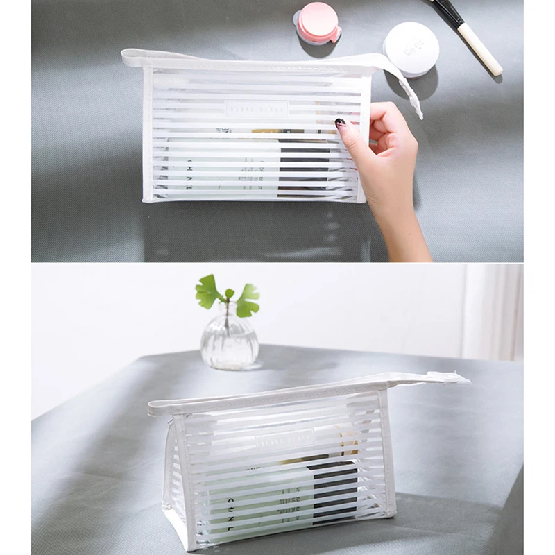 Косметичка прозрачный пластиковый пакет для косметики водонепроницаемая