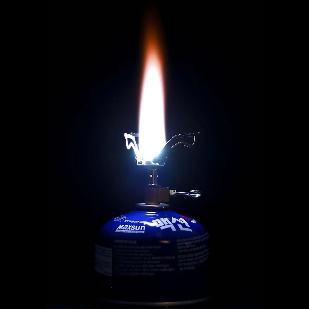 

Outdoor Gas Stove Camping Portable Mini Stoves Furnace Pocket Gas Burner Cooker Stove Survival Furnace Pocket Picnic Gas Cooker