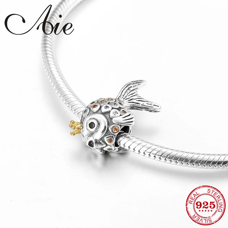 Бусины из серебра 925 пробы в виде живой рыбы для браслета | Украшения и аксессуары