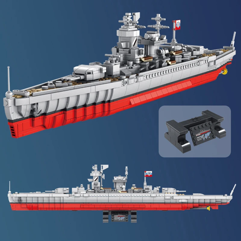 Военный корабль Второй мировой войны строительные блоки игрушки для детей