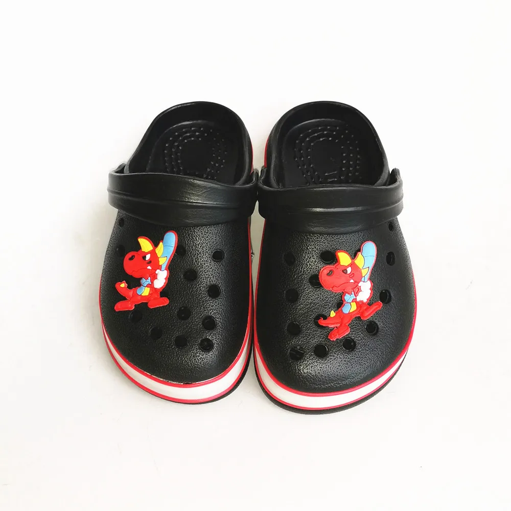 Мюли Детские неоновые со светодиодной подсветкой летние сандалии с мультяшным