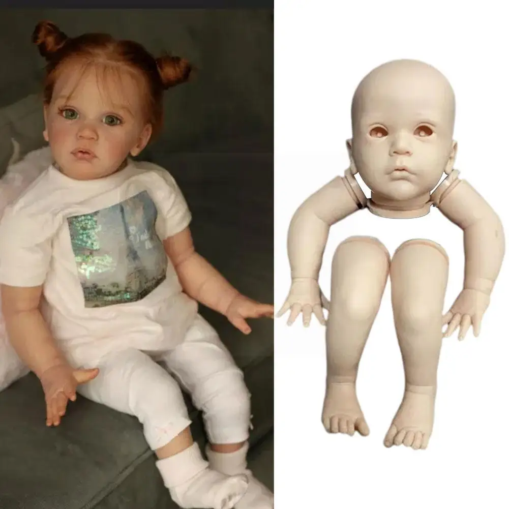 

Rsg чистый комплект 24 дюйма мягкий Ворон сестра Неокрашенная НЕОБРАБОТАННАЯ Ткань Винил Diy комплект силиконовый реалистичный корпус D8b6