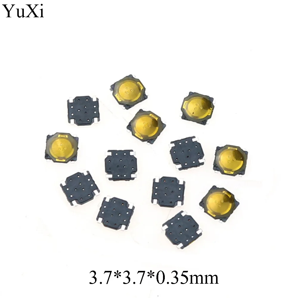 YuXi 3.7X3.7X0. 35 SMD Тактильные Такт Мини кнопочный переключатель Микро Переключатель