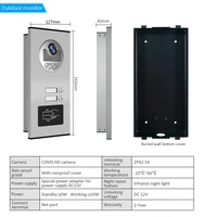 Quality 7 Wired Apartment Video Door Phone Audio Visual Intercom Entry System IR Camera for 6432 Families