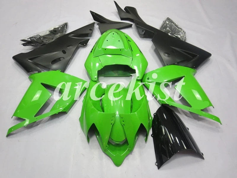 

Комплект обтекателей для мотоцикла из АБС-пластика, 4 подарка, подходит для kawasaki Ninja ZX10R 2004 2005 04 05 10R, цвет зеленый