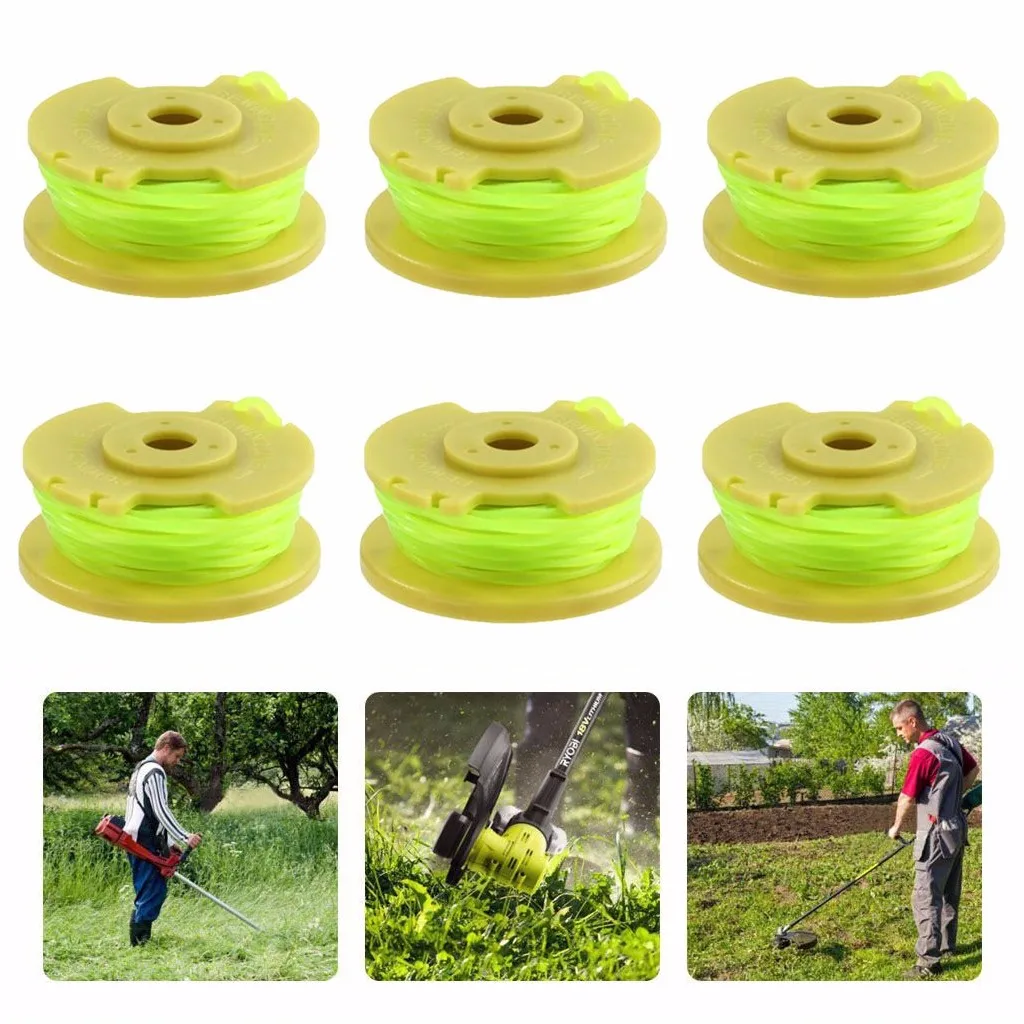 Сменная катушка Ryobi One PLUS + AC80RL3 витая линия 0 08 дюйма 11 футов сменная #50 6 шт. |