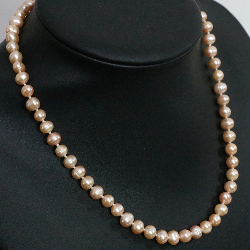 Высококачественный натуральный пресноводный Выращенный оранжевый жемчуг 4