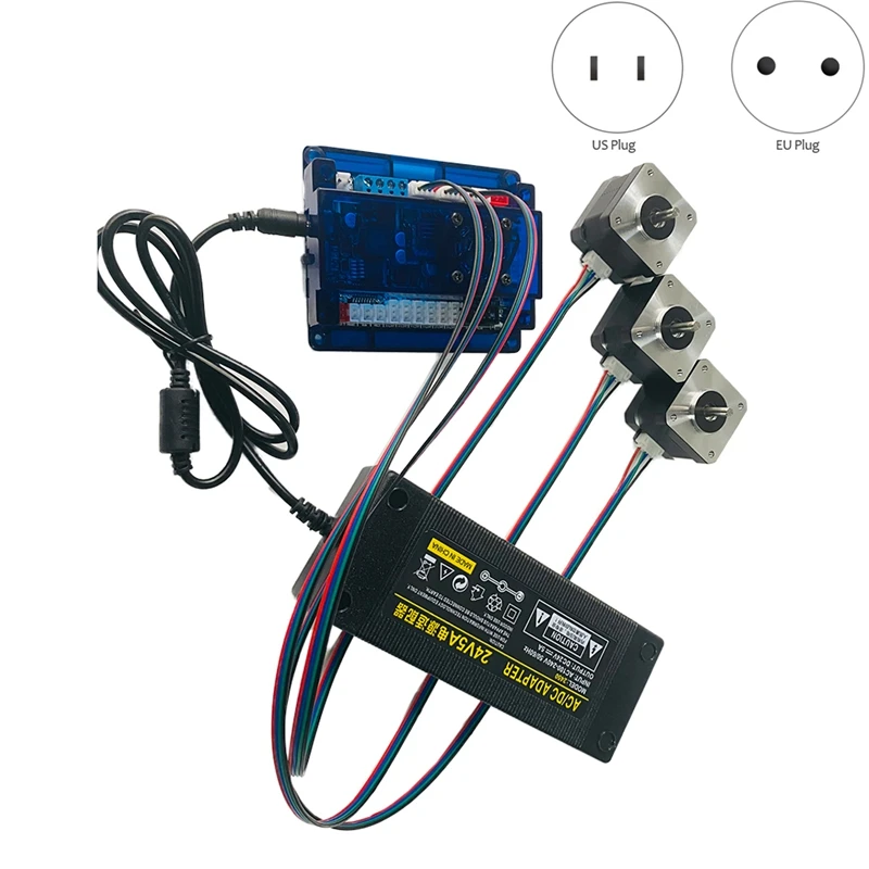 

Комплект управления гравировальным станком с ЧПУ, 3-осевая плата управления GRBL с Nema, 3 шт., 17 шаговых двигателя и поставка