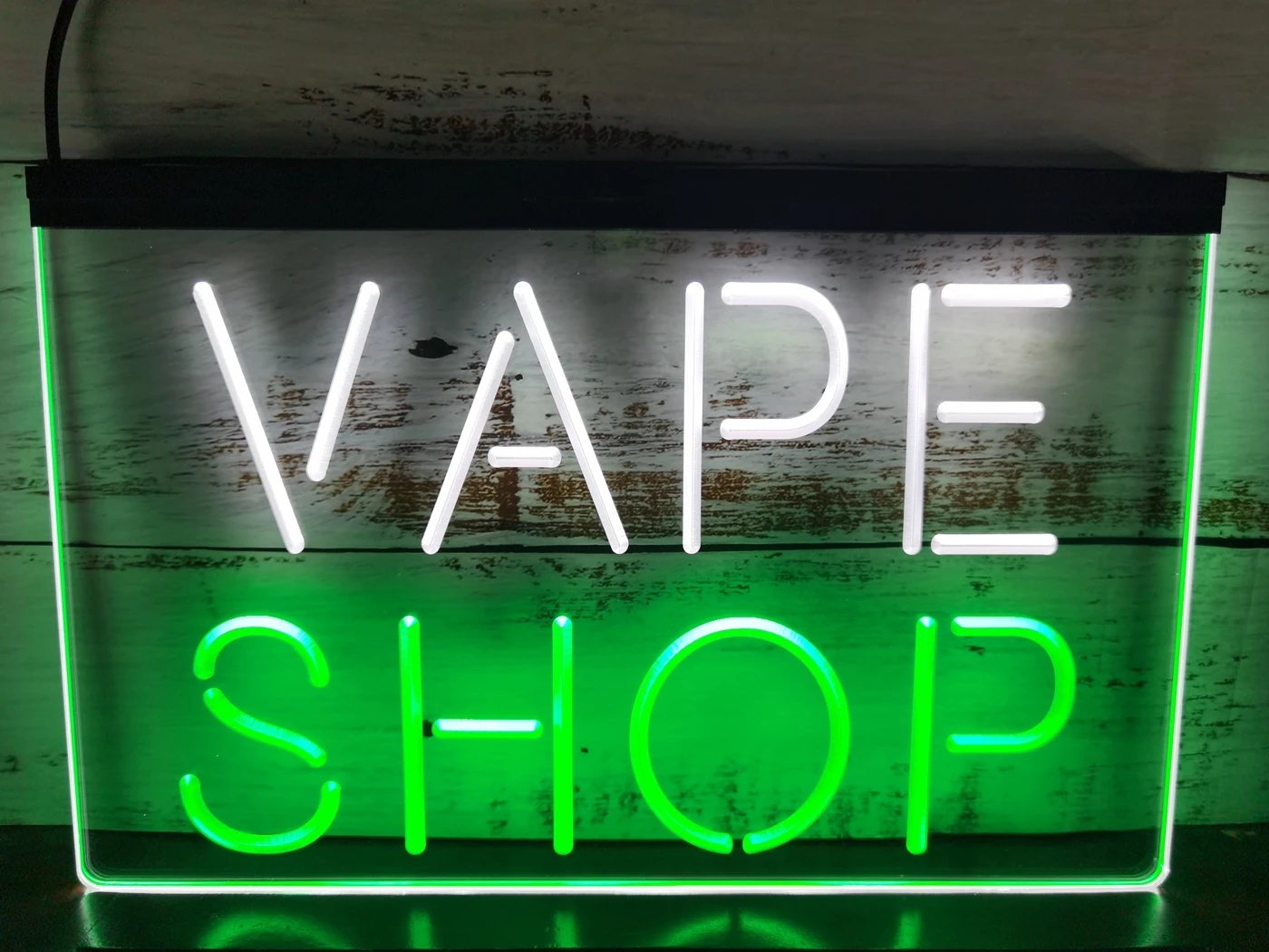 

SS112 Vape Shop Indoor Display Dual Color LED Neon Sign