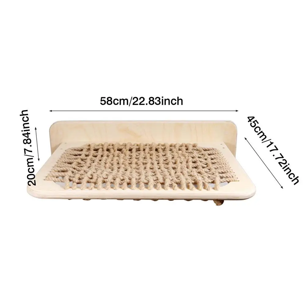 Сетчатая рама для кошачьего туалета подвесной гамак из массива дерева