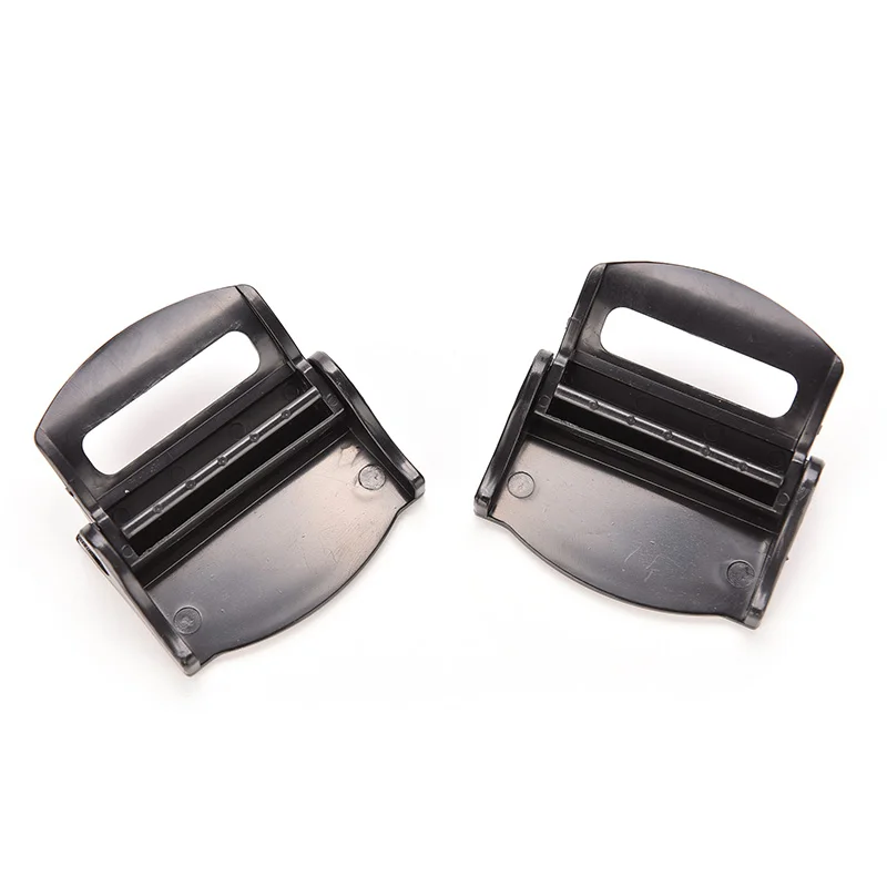 

2PCS Adjustable Hard Plastic ABS Car Auto Truck Safety Seat Belt Strap Buckle No-Slip Anti Slip Clip Stopper Black Siver