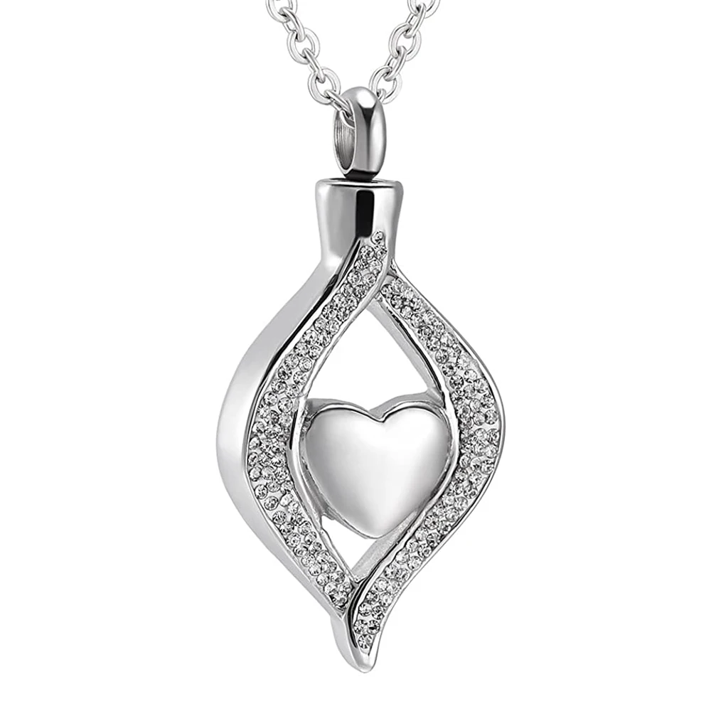 2020 модный сердечный медальон с винтом любовь Кремация памятный кулон для праха