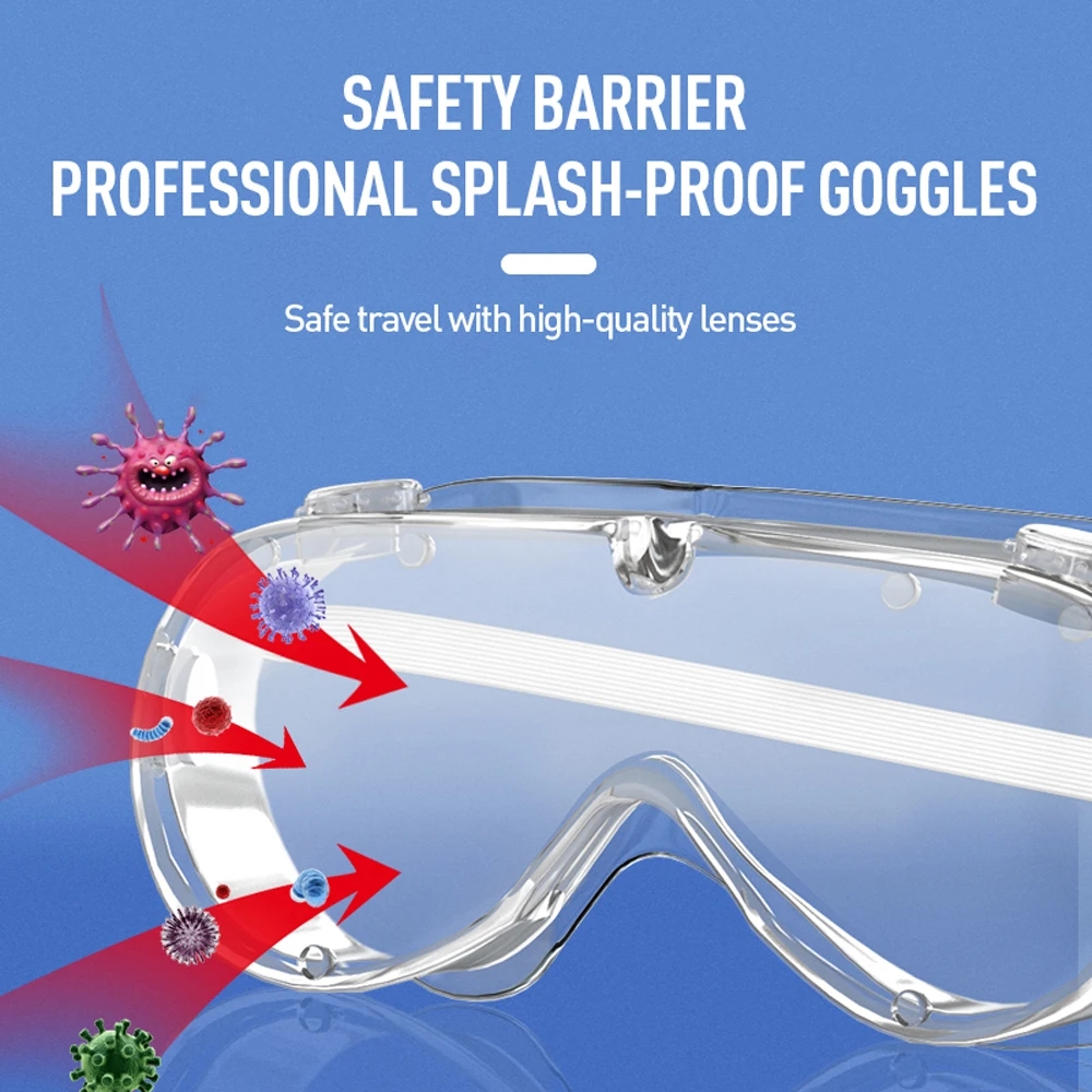 

Multifunctional Protective Goggles Protective Glasses Anti-splash Anti-dust Anti-wind Anti-sand Eyes Protector Safety Goggles