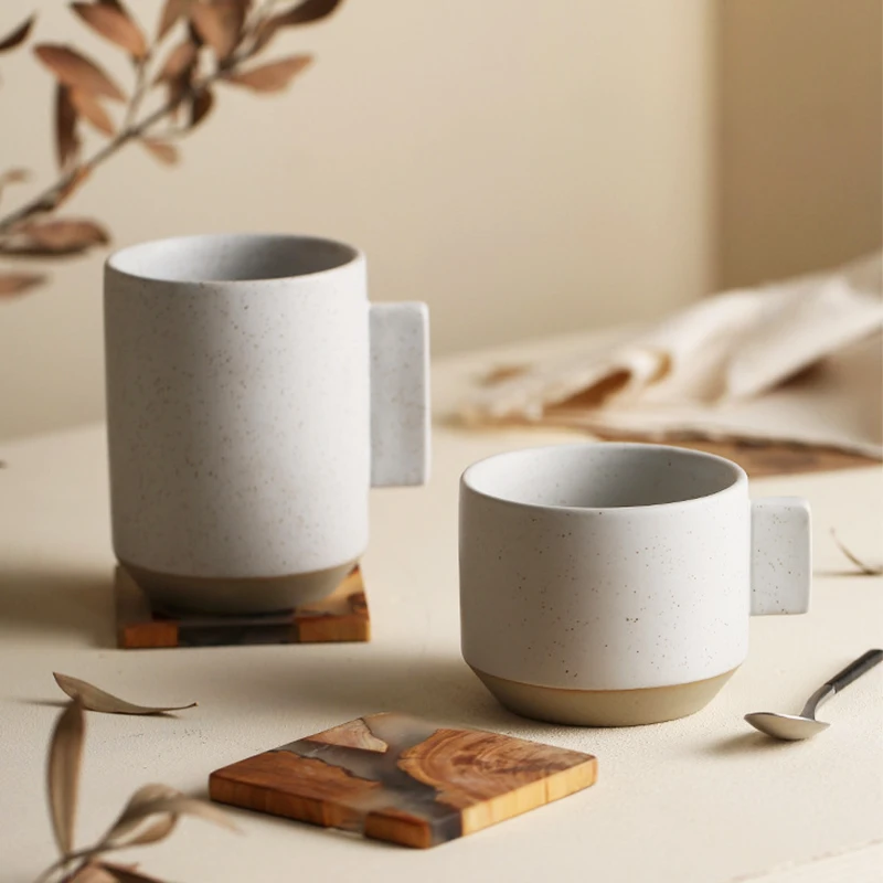 

Nordic ins Ceramic Mugs Coffee Mug Milk mug Modern Print Porcelain Mug Handmade Tea cup Hot Chocolate Cup breakfast cup