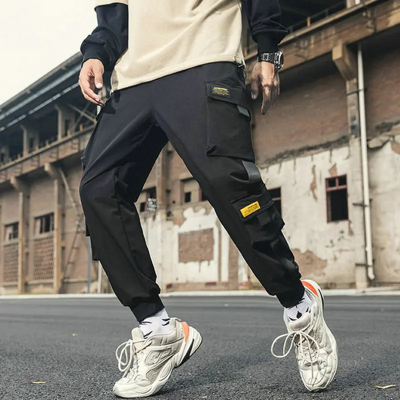 

Multi-Pocket Men Harem Pants Hip Hop Trousers Streetwear Sweatpants 2020 Male Casual Fashion Cargo Pants Mens Jogger Pants S-5XL