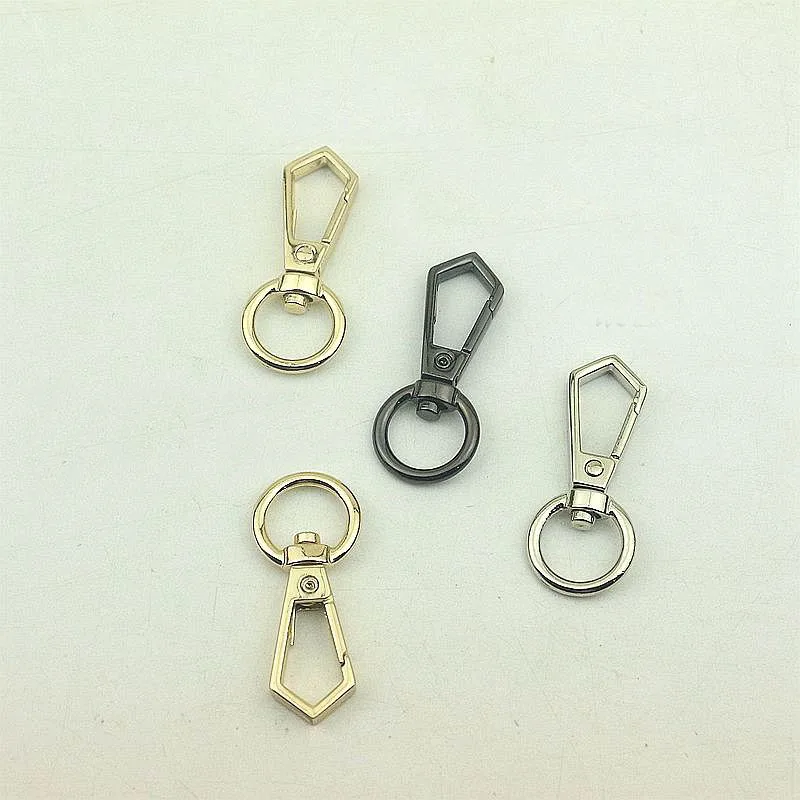 

30pcs 13mm Metal Buckles Triangle Lobster Clasps Swivel Snap Hooks for Bags Chain Handbag Strap Connection Hardware Collar Clasp