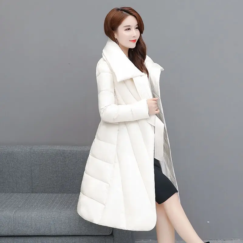 DMLFZMY Модная элегантная женская парка 2019 зимняя куртка женские парки с хлопковой