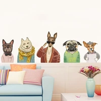 new arrived lovely dog wall sticker removable house decoration decals for bedroom kitchen living room walls decor