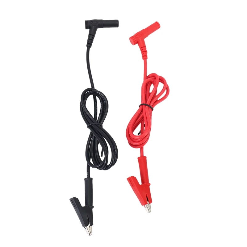 

Pair Banana Plug to Alligator Clip Test Lead Crocodile Clip Lab Test Cable with Banana Plug Heavy Duty 1M Long for Multimeter