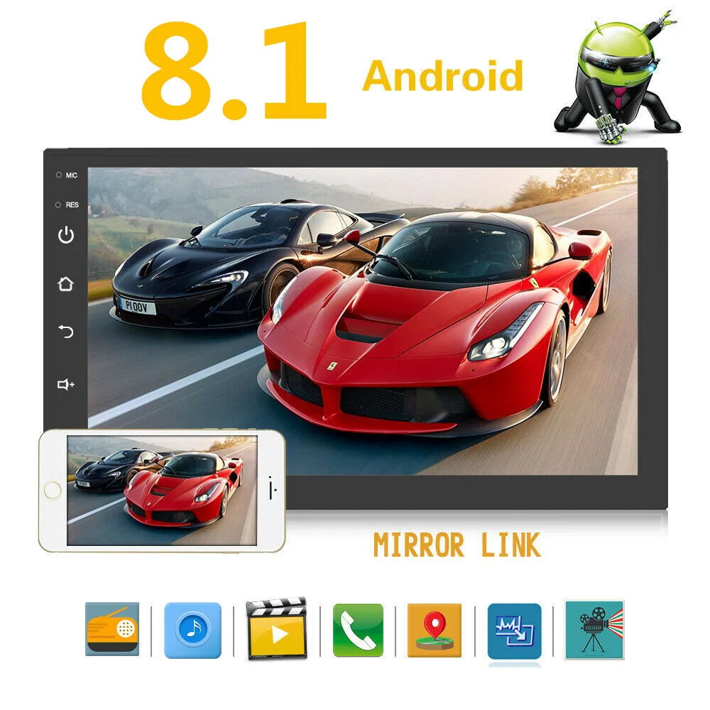 Универсальный Android 2Din автомобильный Радио Мультимедийный видео плеер Авто