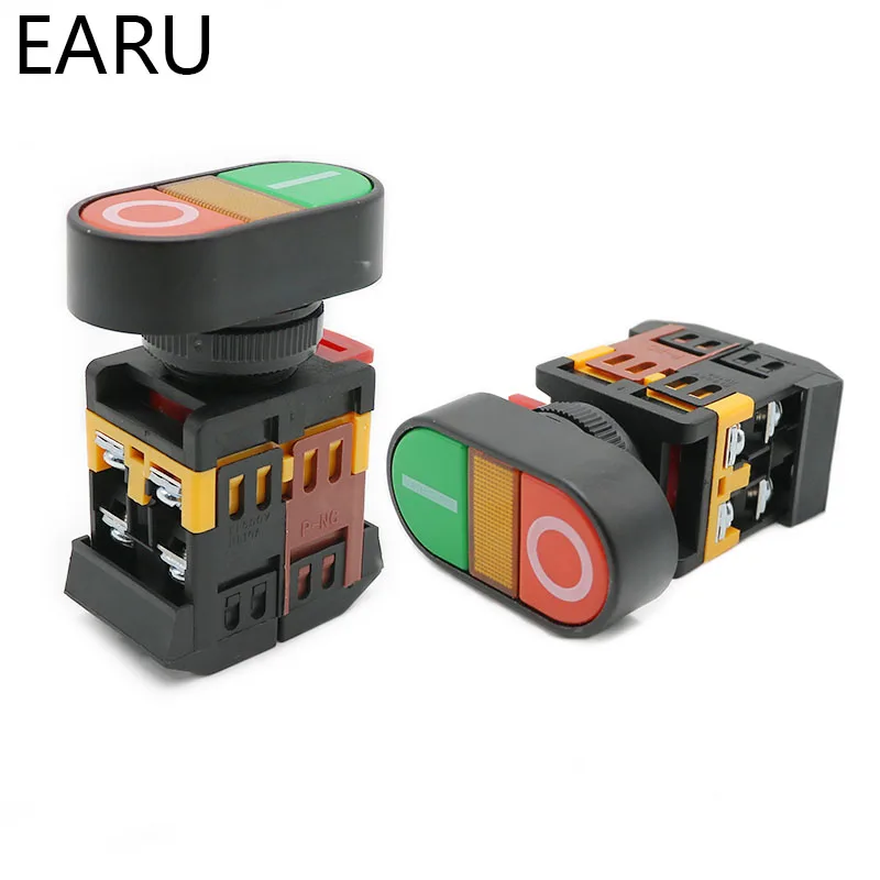 Кнопка включения/выключения переменного тока APBB 22 мм 25 220 В 1 без NC 2 кнопки 22N