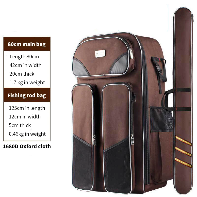 

A Aet Of Fishing Equipment Outdoor Fishing Backpack Sunshade Folding Fishing Chair Wear-Resistant Waterproof Comfortable