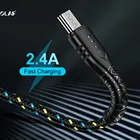 Кабель Micro USB OLAF, 2.4A, для Samsung S7 J7 мобильный телефон, Xiaomi Redmi note 6pro, кабели для синхронизации данных и передачи данных