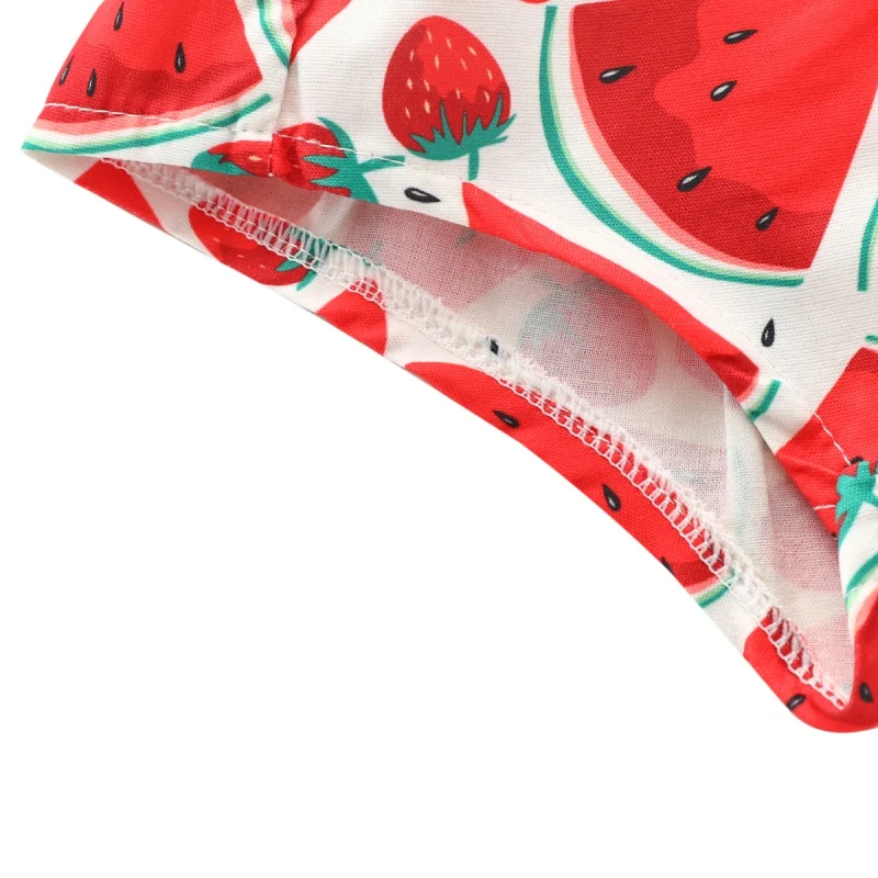 

Newborn Red Romper Baby Girl Watermelon Tube Top Bowknot Romper Jumpsuit Clothes Summer Toddler Outfits7