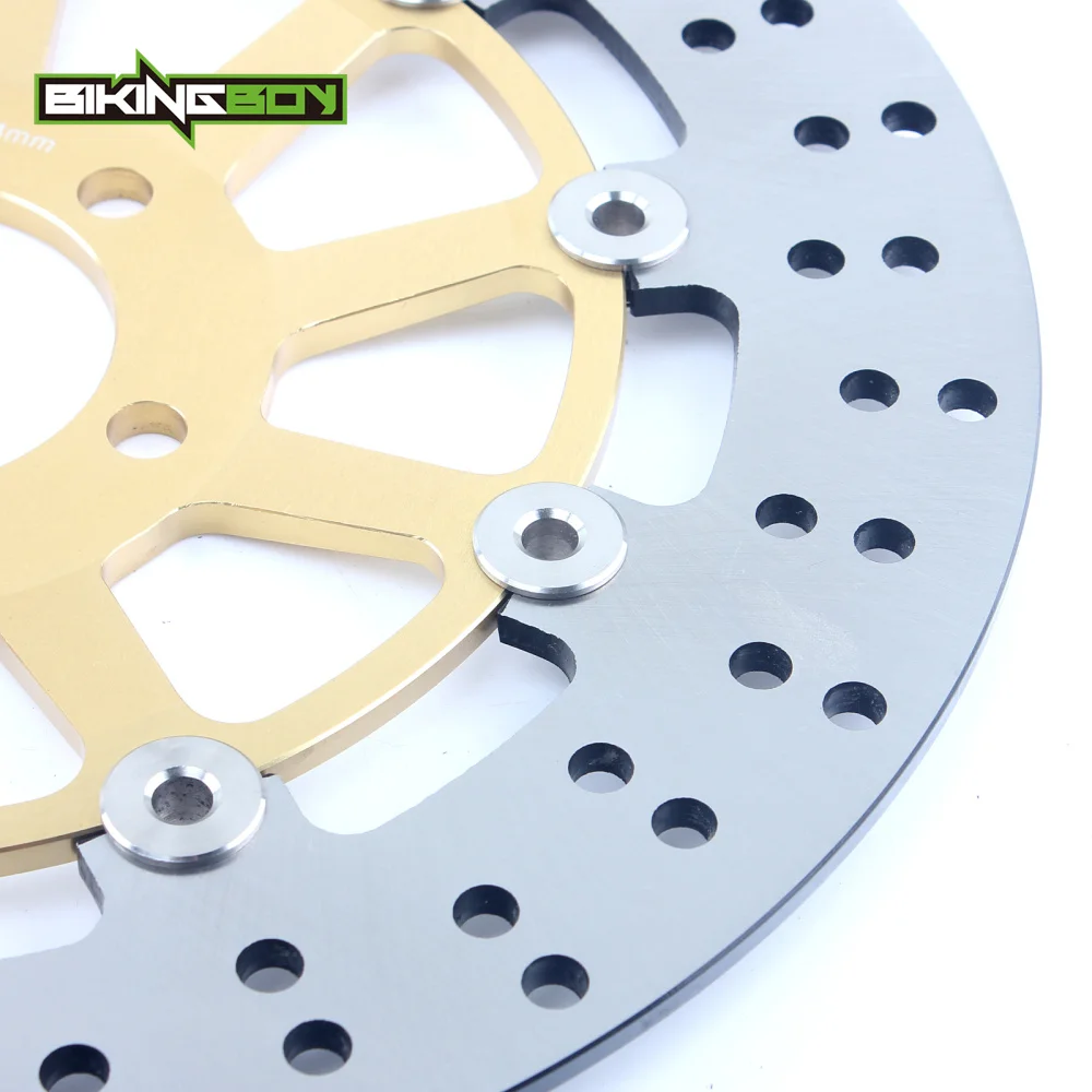 

BIKINGBOY For Kawasaki ZZR 1100 ZZ-R 1100 C1 C2 C3 90 91 92 1990 1991 1992 Round Front Rear Brake Discs Disks Rotors
