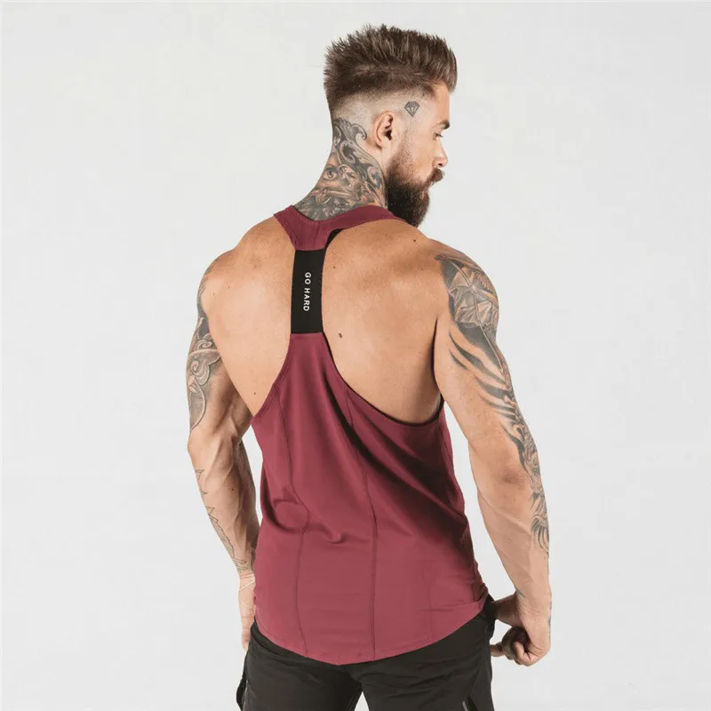 

New Sleeveless Gym Tank Men Running Shirt Summer Vest Breathable Muscle Mens Tank Tops Workout Fitness T-Shirt Sport Shirt