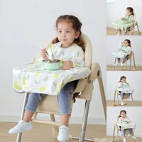77hd baby eating bib eating artifact bib tray anti dirty integrated dining table pad dining chair gown independent eating