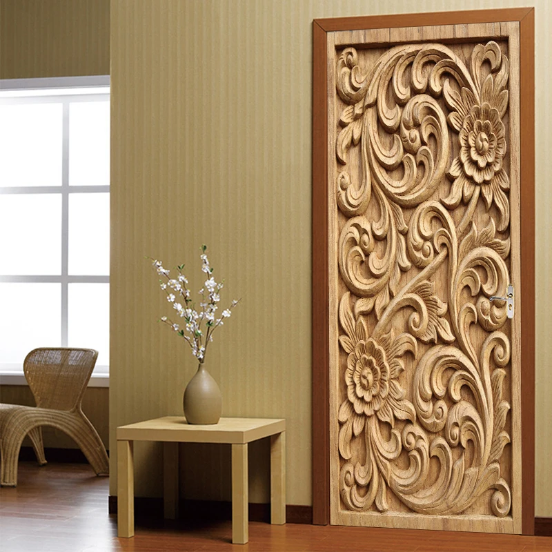 2 шт./комплект резьба по дереву обои кирпичи Настенная Наклейка s DIY роспись