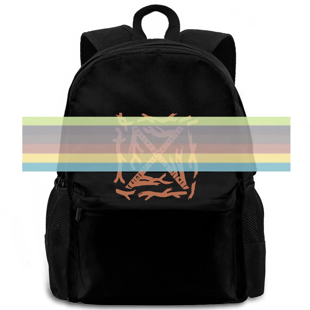 

Японский тяжелый металлический Рюкзак X с синей кровью для мужчин и женщин, дорожный ранец для ноутбука, школьный Студент для взрослых