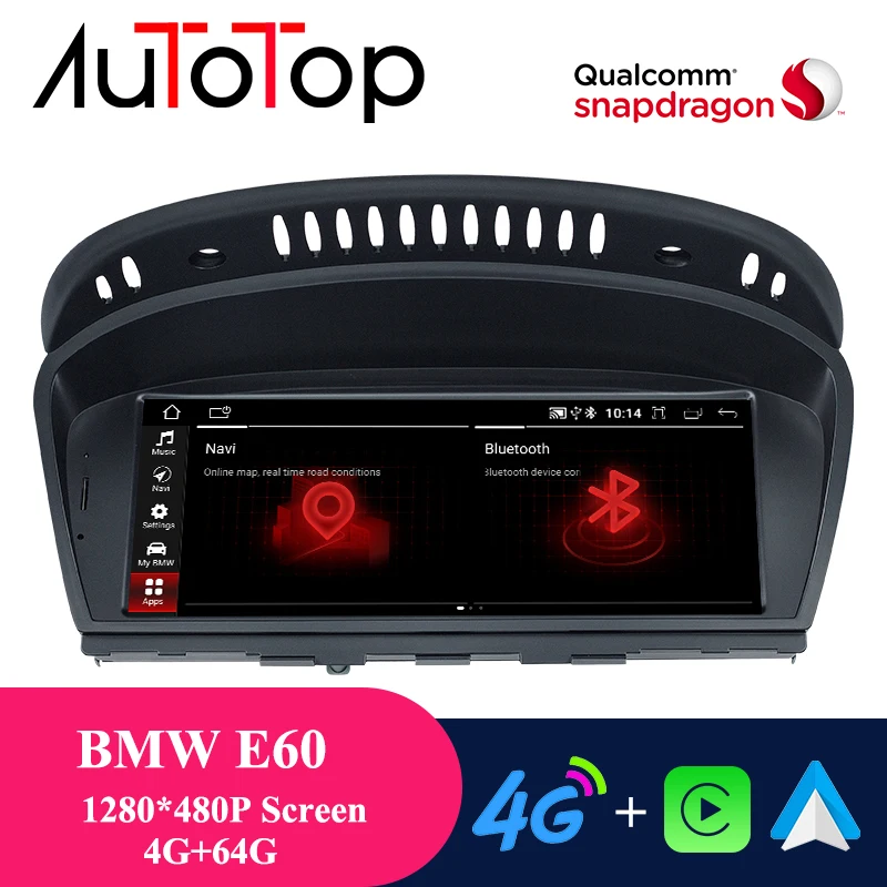 

Автомагнитола AUTOTOP для BMW E60, мультимедийная стерео-система на Android, с процессором Snapdragon, для BMW 5, E60, E61, E63, E64, E90, E91, E92, CCC, CIC