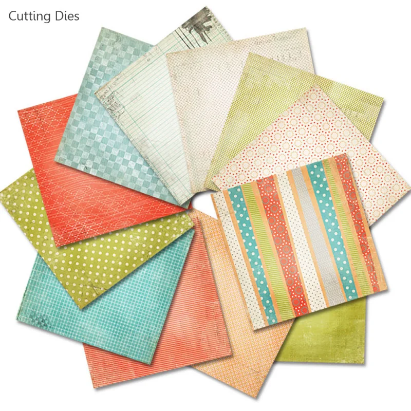 

12Sheets Flower Design Scrapbooking Paper Pack For Card Making Handmade Background Decorative Diy Paper Crafts