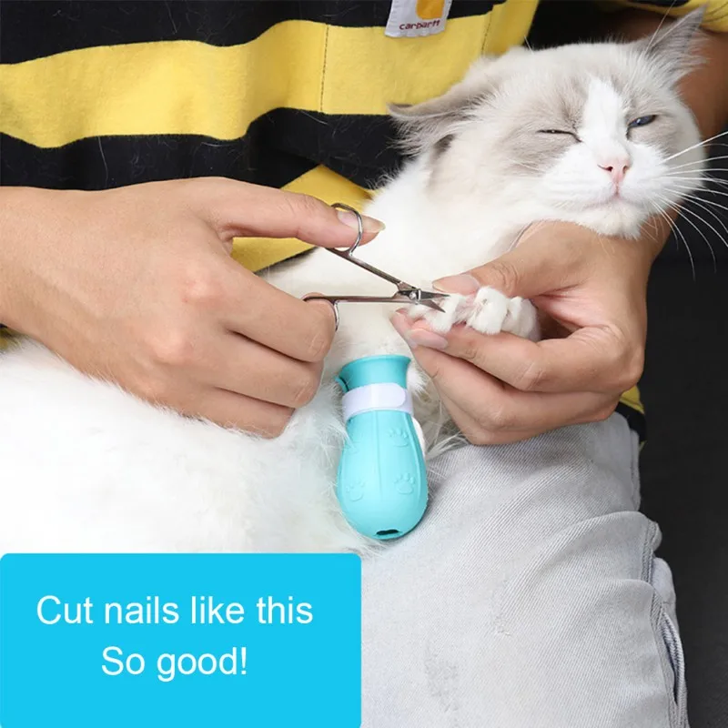 

Silicone Cat Grooming Supplies Anti-Scratch Shoes For Cats Adjustable Pet Cat Boots Bath Washing Cat Claw Paw Protector Cover #