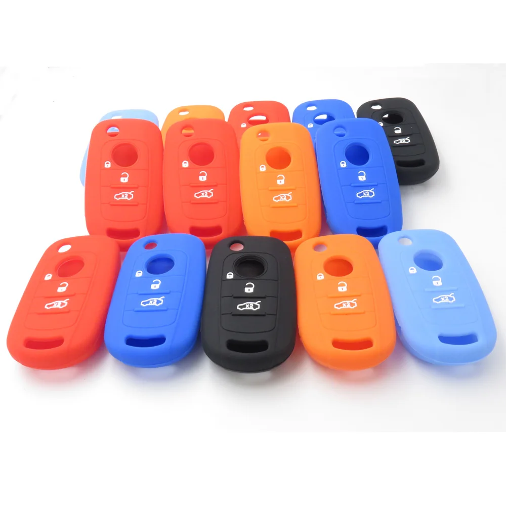 Силиконовый чехол для автомобильного ключа Cocolockey 50 шт./лот резиновый флип FIAT 500X 5
