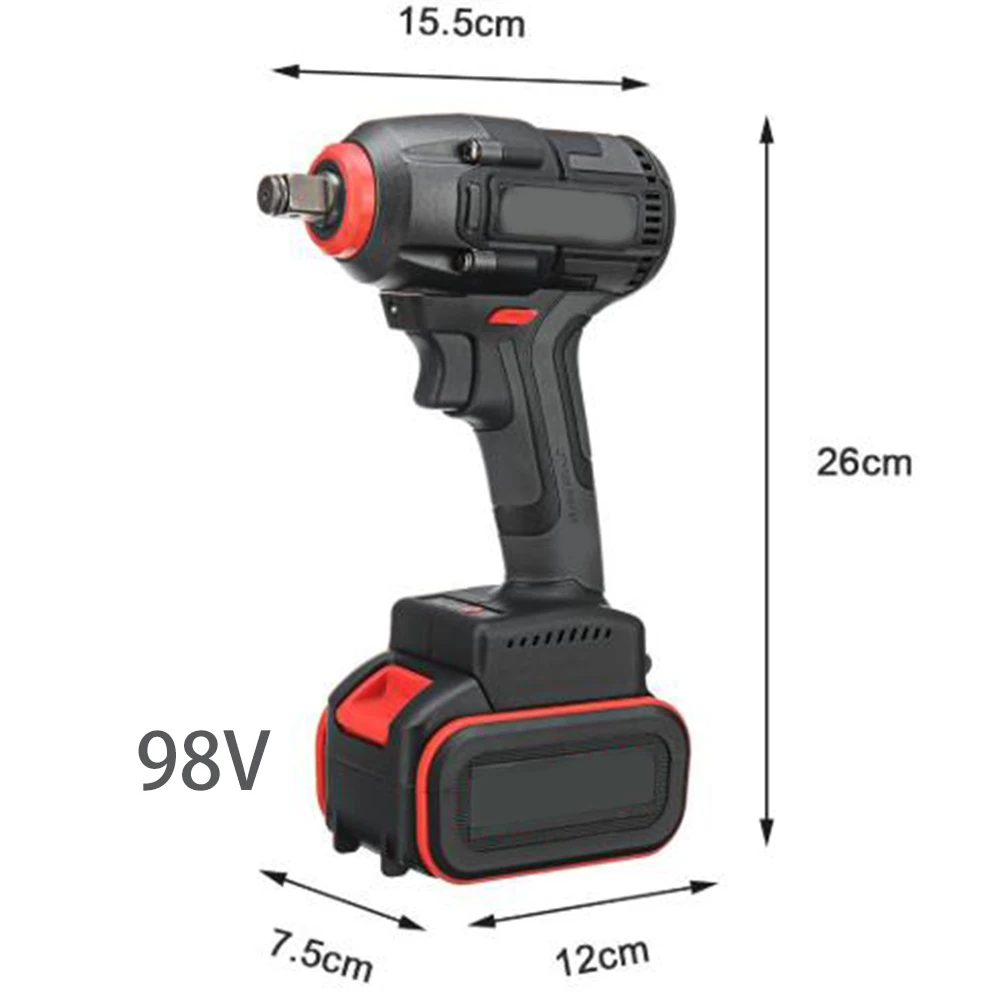98V 360Nm 1/" Ударный ключ, дюймовый стандарт бесщеточный Электрический дрель w/Батарея пауэл инструменты UK/US/AU/EU Авто Ремонт