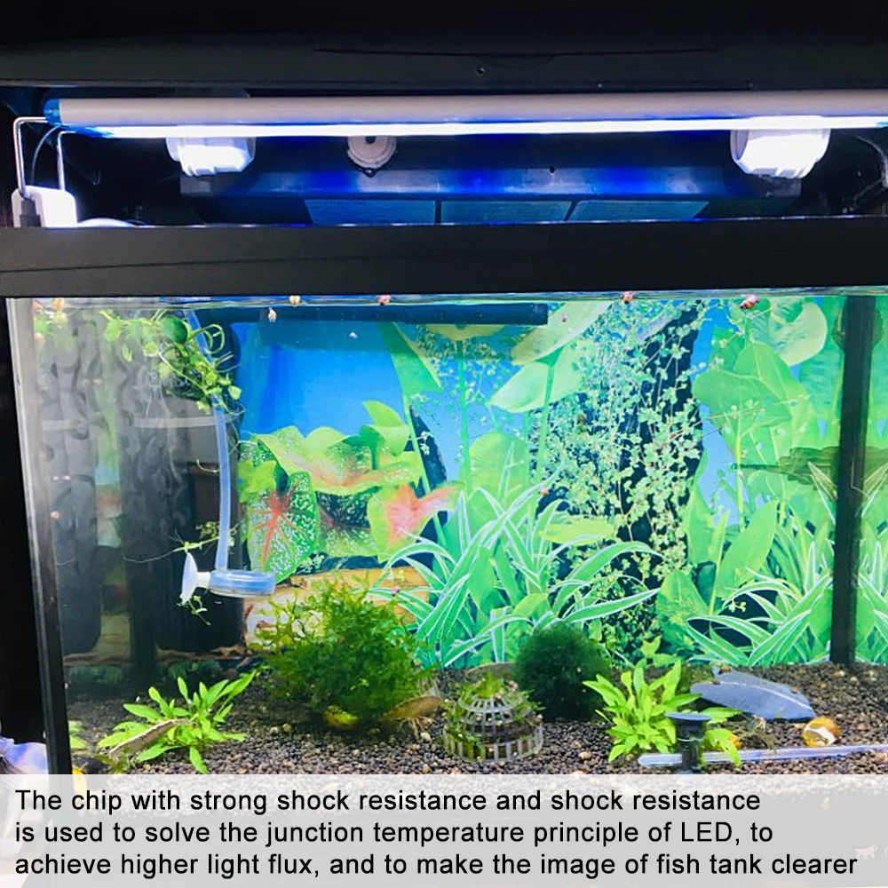 Супер тонкий светодиодный светильник для аквариума водных растений 18 75 см