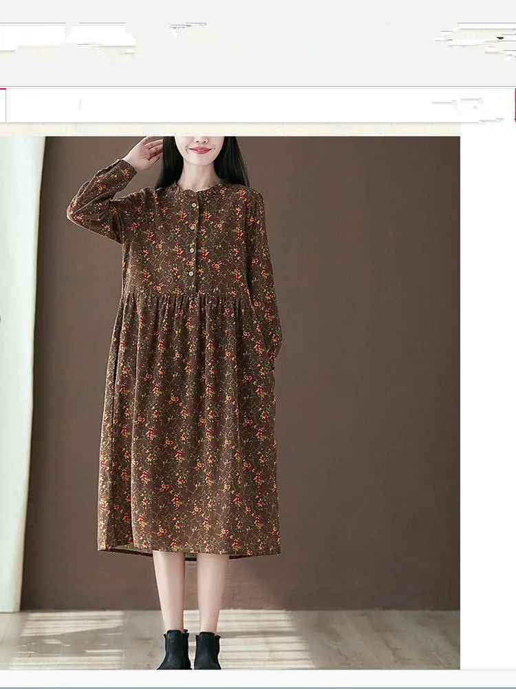 

2021 spring and autumn Summer with New style fashion Long sleeve Women's dress