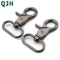 2pcs diy leather bag belt accessories rotatable hanging buckle solid metal spring hook trigger lobster buckle clip spring door