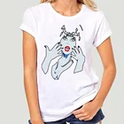 Графические футболки, постер с изображением демонов, убийц Эльвиры, хозяйки темного фильма, унисекс, модная рубашка Yaoi, необычная футболка с принтом d