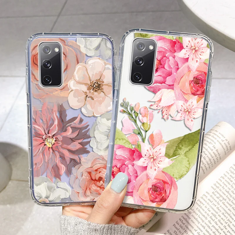 

Case for Samsung S21 Ultra Case Samsung S20 FE S10 S20 S21 Plus Back Funda Note 20 Ultra M51 M31 M21 M02 Airbag Painted Cover