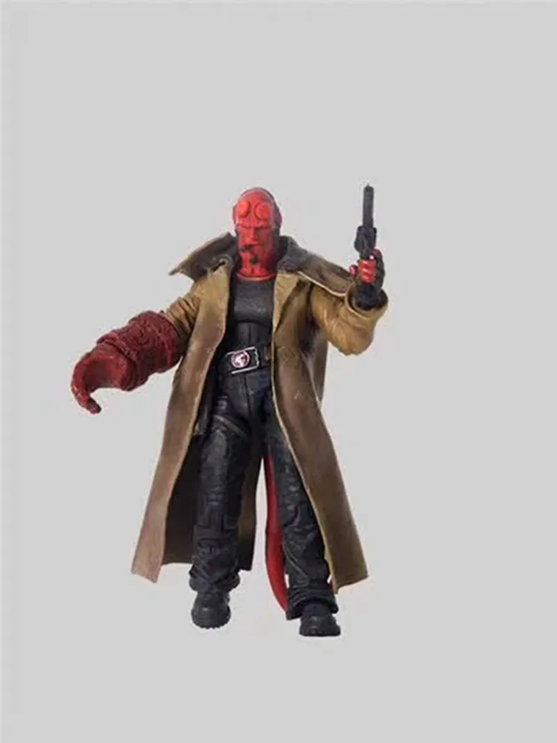 Экшн фигурка Hellboy из ПВХ подвижная 2 го поколения 15 см|Игровые фигурки и