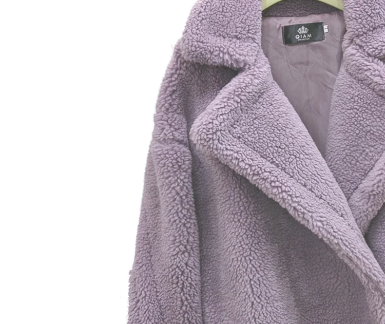 new women fashion faxu fur coat long coat oversized design warm protected