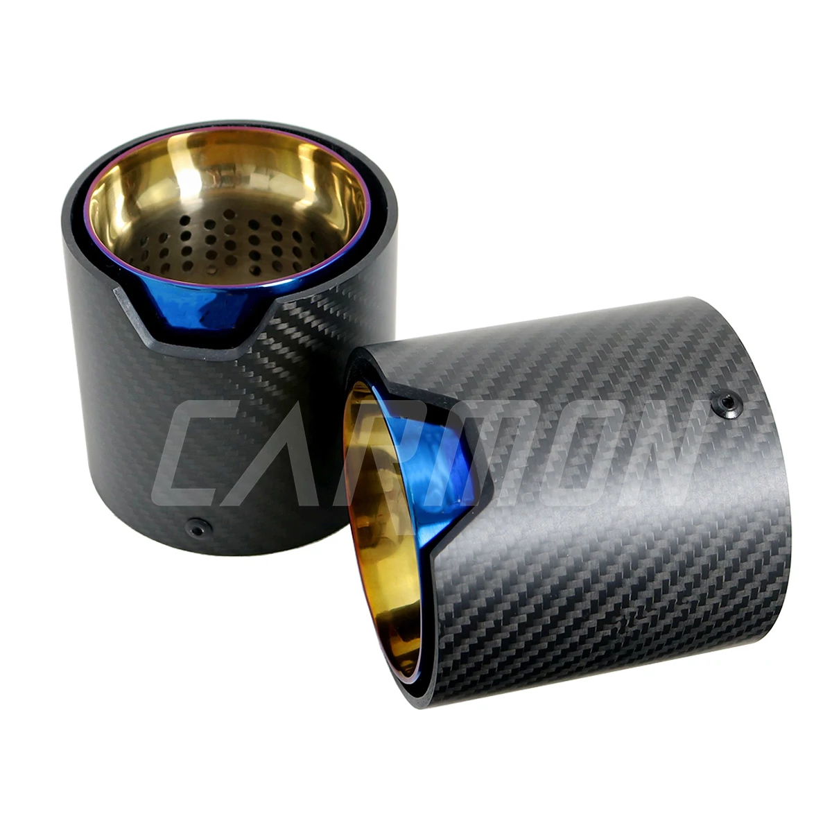 4 шт./компл. M эффективный матовый выхлопной глушитель из углеродного волокна