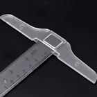 30 см12 дюймов пластиковая Т-образная Метрическая линейка смдюйм двухсторонняя шкала измерительный инструмент