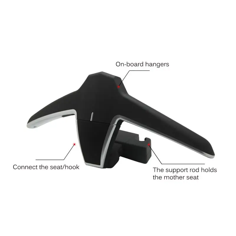 

AOZBZ Multifunctional Car Hook Hanger Stable Headrest Coat Hanger For Hanging Bags Clothes Suits Holder Car Back Coat Hanger