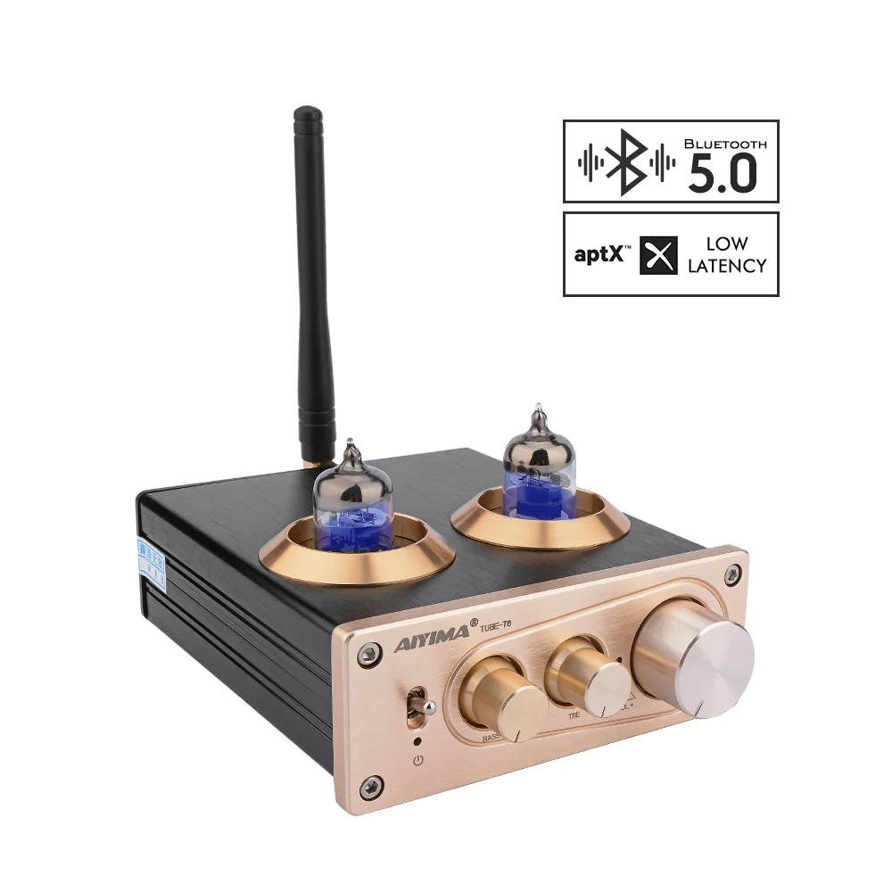 AIYIMA Bluetooth 5,0 APTX HiFi 6J1 ламповый тональный предусилитель усилитель Стерео предусилитель с высоким басом управление для домашнего звука аудио