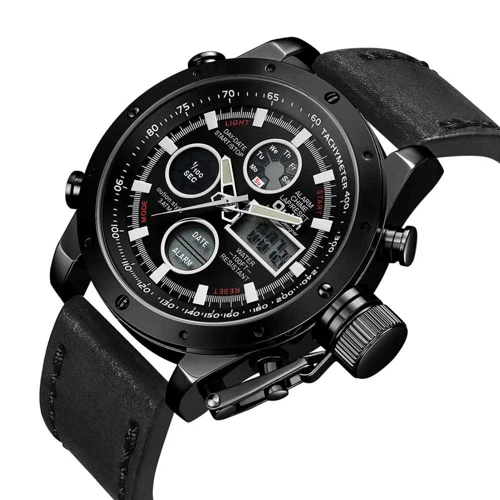 Oulm Watch Luxury Men Watches Sports Fashion Dual Display Led Digital Quartz reloj hombre montre homme | Наручные часы